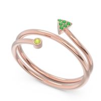 Modern Wrap Bezel Pave Viparyaya Ring