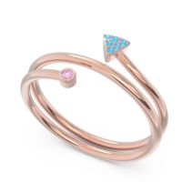 Modern Wrap Bezel Pave Viparyaya Ring