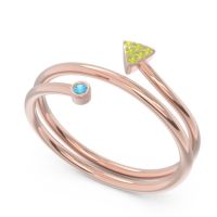 Modern Wrap Bezel Pave Viparyaya Ring