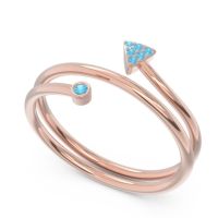 Modern Wrap Bezel Pave Viparyaya Ring