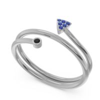 Modern Wrap Bezel Pave Viparyaya Ring