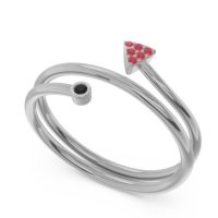 Modern Wrap Bezel Pave Viparyaya Ring