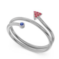 Modern Wrap Bezel Pave Viparyaya Ring