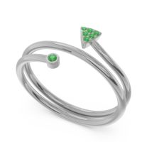 Modern Wrap Bezel Pave Viparyaya Ring