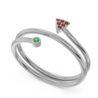 Modern Wrap Bezel Pave Viparyaya Ring