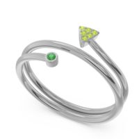 Modern Wrap Bezel Pave Viparyaya Ring