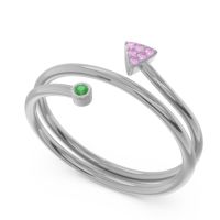 Modern Wrap Bezel Pave Viparyaya Ring