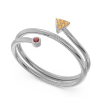 Modern Wrap Bezel Pave Viparyaya Ring