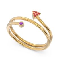 Modern Wrap Bezel Pave Viparyaya Ring