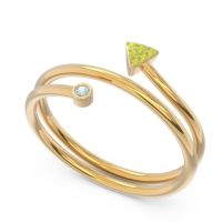 Modern Wrap Bezel Pave Viparyaya Ring