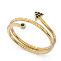 Modern Wrap Bezel Pave Viparyaya Ring