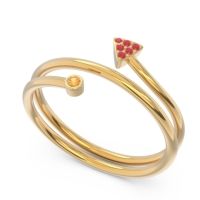 Modern Wrap Bezel Pave Viparyaya Ring