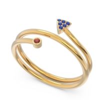 Modern Wrap Bezel Pave Viparyaya Ring