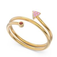 Modern Wrap Bezel Pave Viparyaya Ring