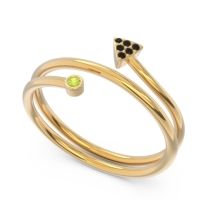 Modern Wrap Bezel Pave Viparyaya Ring