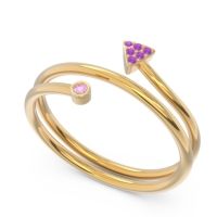 Modern Wrap Bezel Pave Viparyaya Ring