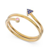 Modern Wrap Bezel Pave Viparyaya Ring