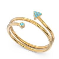 Modern Wrap Bezel Pave Viparyaya Ring
