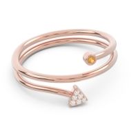 Modern Wrap Bezel Pave Viparyaya Ring