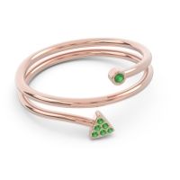 Modern Wrap Bezel Pave Viparyaya Ring
