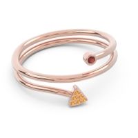 Modern Wrap Bezel Pave Viparyaya Ring
