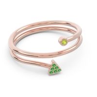 Modern Wrap Bezel Pave Viparyaya Ring