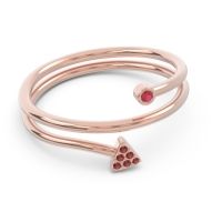 Modern Wrap Bezel Pave Viparyaya Ring