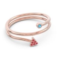 Modern Wrap Bezel Pave Viparyaya Ring