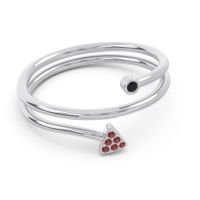 Modern Wrap Bezel Pave Viparyaya Ring