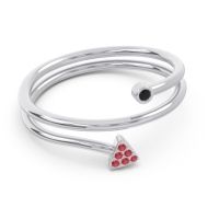 Modern Wrap Bezel Pave Viparyaya Ring