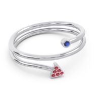 Modern Wrap Bezel Pave Viparyaya Ring