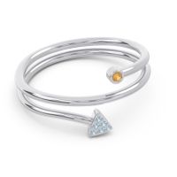 Modern Wrap Bezel Pave Viparyaya Ring