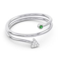 Modern Wrap Bezel Pave Viparyaya Ring