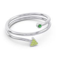 Modern Wrap Bezel Pave Viparyaya Ring