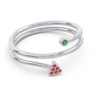 Modern Wrap Bezel Pave Viparyaya Ring