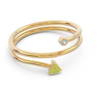 Modern Wrap Bezel Pave Viparyaya Ring