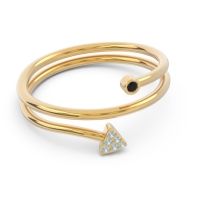 Modern Wrap Bezel Pave Viparyaya Ring