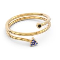 Modern Wrap Bezel Pave Viparyaya Ring