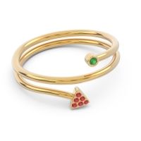 Modern Wrap Bezel Pave Viparyaya Ring