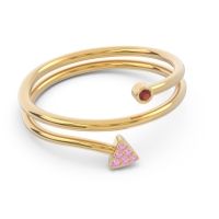 Modern Wrap Bezel Pave Viparyaya Ring
