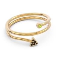 Modern Wrap Bezel Pave Viparyaya Ring