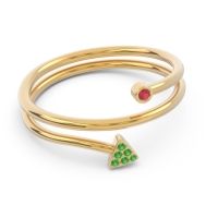 Modern Wrap Bezel Pave Viparyaya Ring