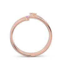 Modern Wrap Bezel Pave Viparyaya Ring