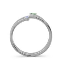 Modern Wrap Bezel Pave Viparyaya Ring