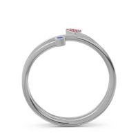 Modern Wrap Bezel Pave Viparyaya Ring