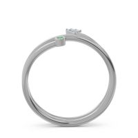 Modern Wrap Bezel Pave Viparyaya Ring
