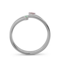 Modern Wrap Bezel Pave Viparyaya Ring