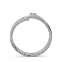 Modern Wrap Bezel Pave Viparyaya Ring