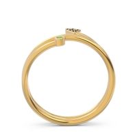 Modern Wrap Bezel Pave Viparyaya Ring