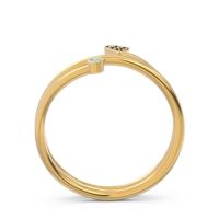 Modern Wrap Bezel Pave Viparyaya Ring
